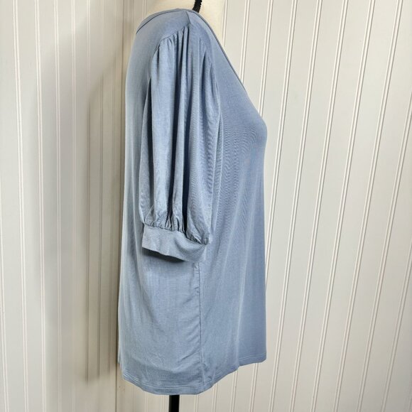 ModCloth Women's Blue Puff Sleeve Top M - Picture 3 of 9